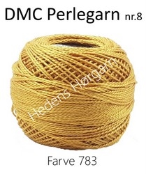 DMC Perlegarn nr. 8 farve 783 gylden